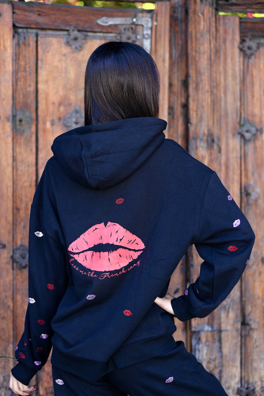 Vanderpump à Paris  "Kiss Me The French Way" Crystal Hoodie