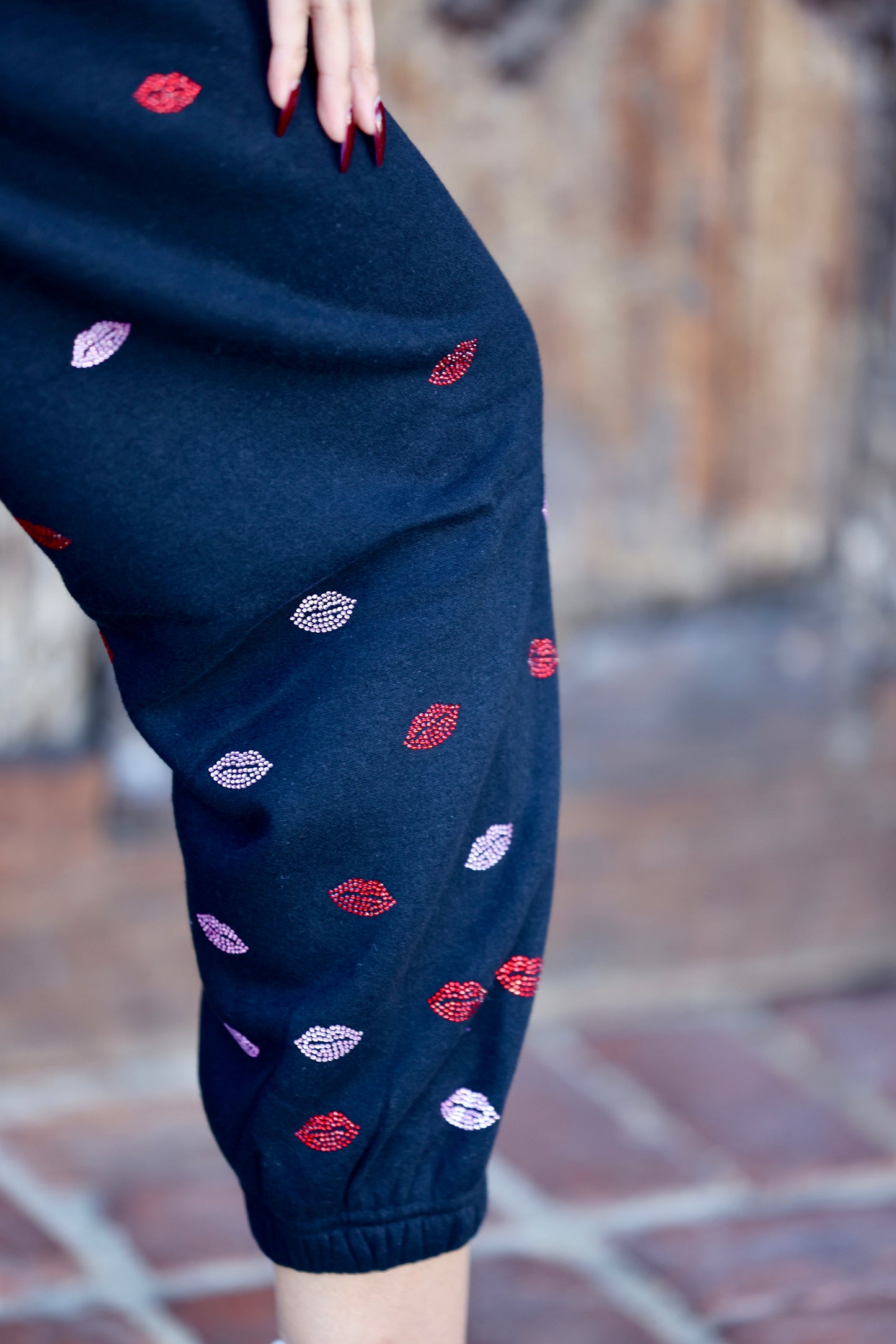 Vanderpump à Paris "Kiss Me The French Way" Crystal Sweatpants