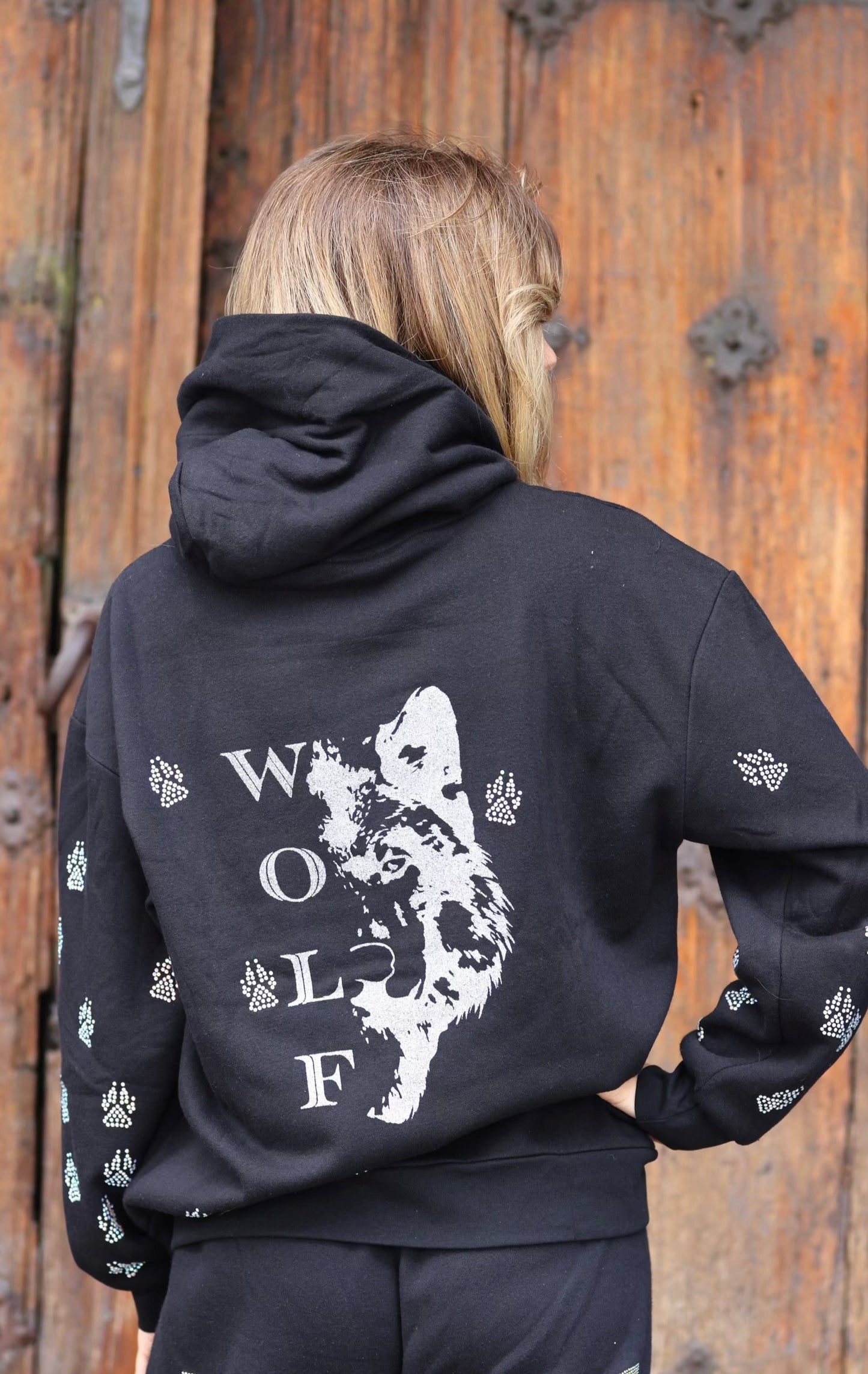 "WOLF by Vanderpump" Crystal Wolf Paw Hoodie
