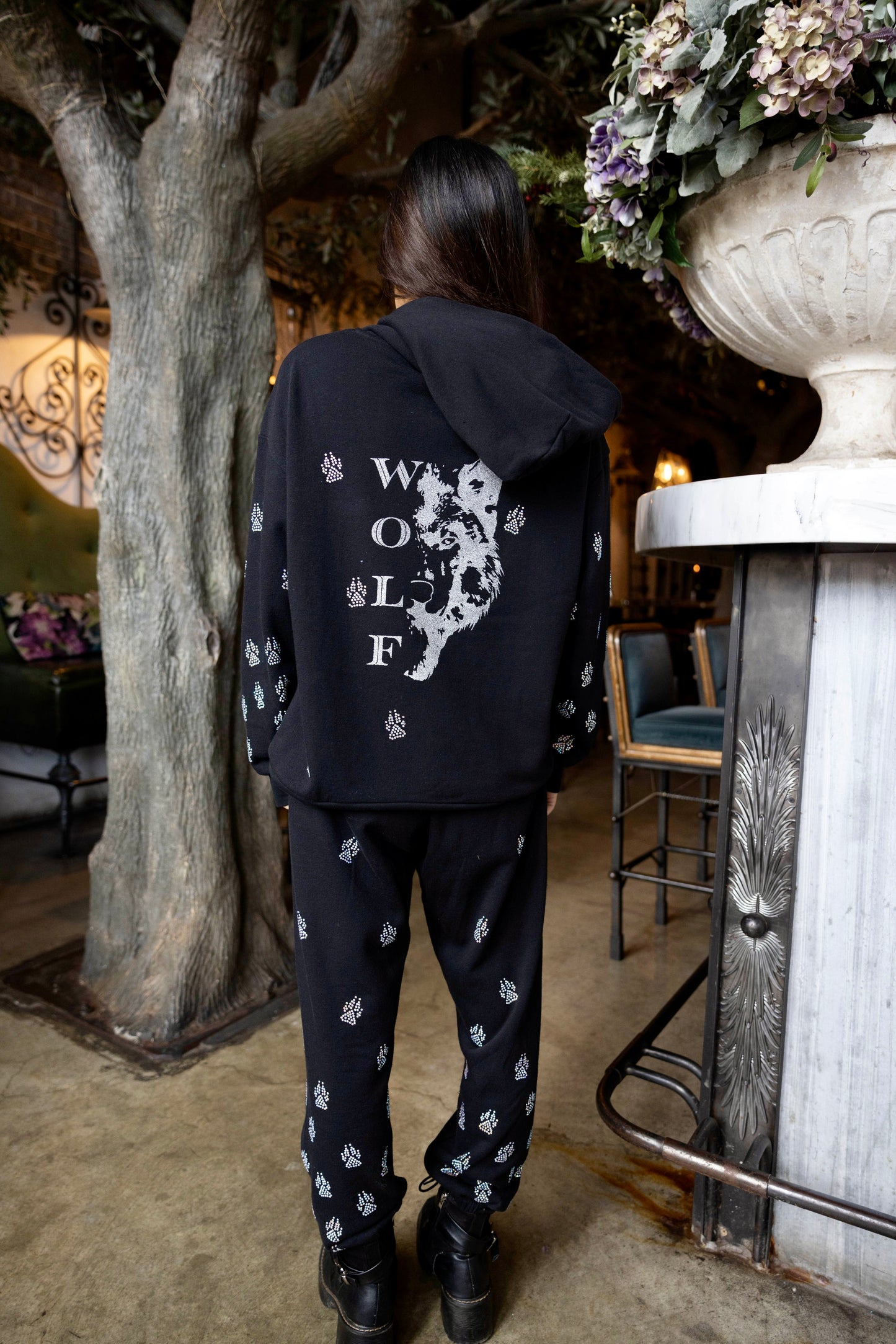 "WOLF by Vanderpump" Crystal Wolf Paw Hoodie