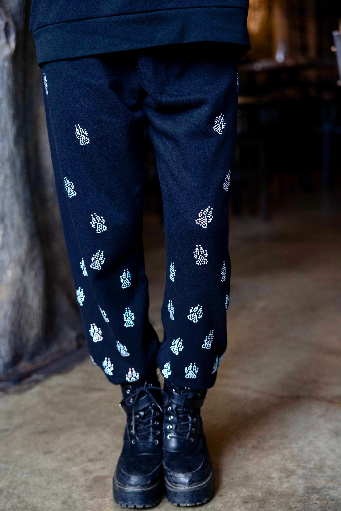 "WOLF by Vanderpump" Crystal Wolf Paw Sweatpants
