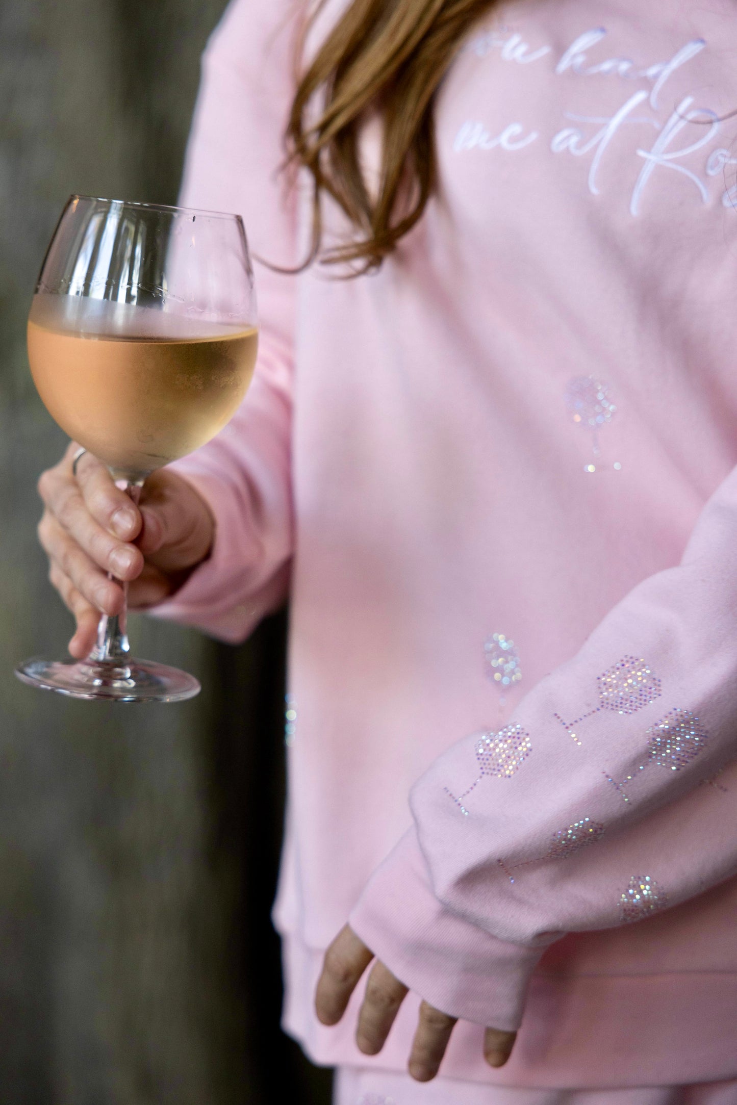 "You Had Me At Rosé" Vanderpump Crystal Hoodie