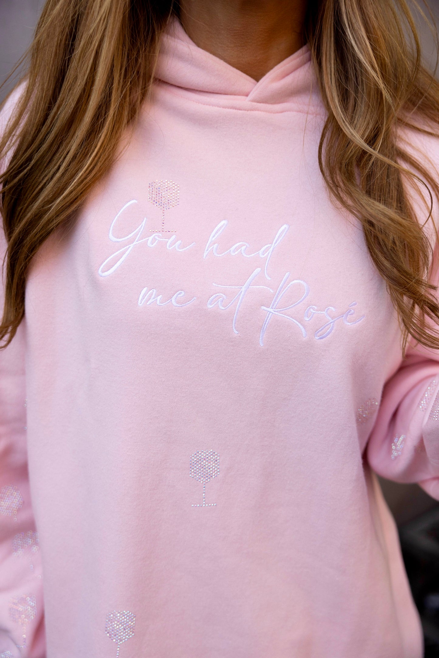 "You Had Me At Rosé" Vanderpump Crystal Hoodie