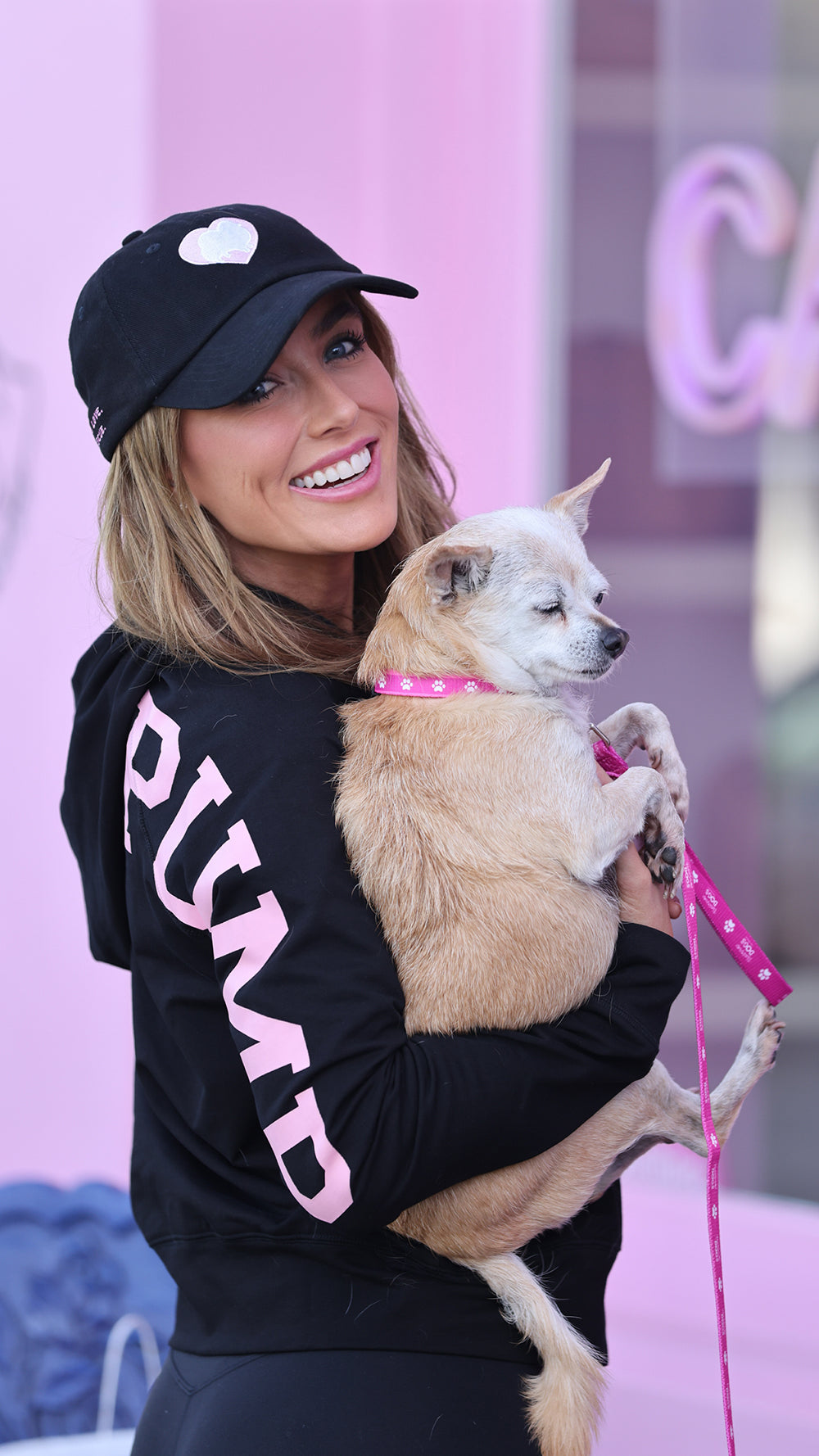 Vanderpump Chunky Zip–Up Hoodie with Crystal Drawstrings