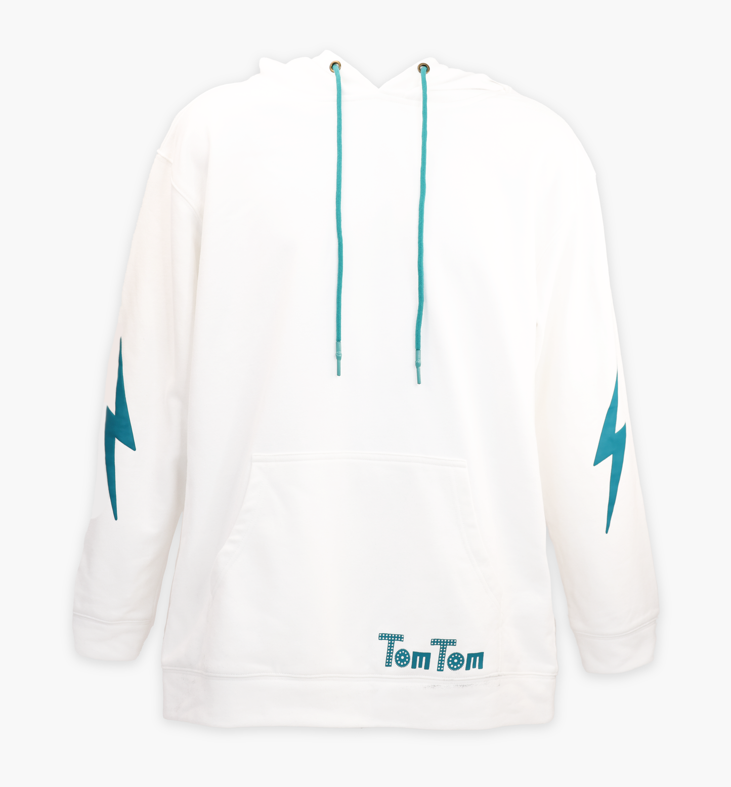 Signature TOMTOM White & Teal Hoodie