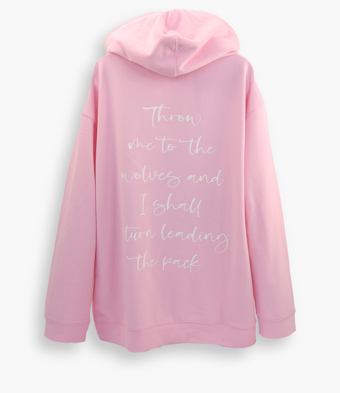 "Throw me to the Wolves" Hoodie with Crystal Drawstrings